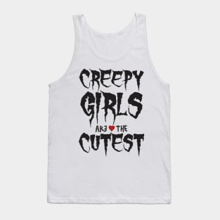 Halloween Creepy Girls Are The Cutest Aesthetics Streetwear Tank Top